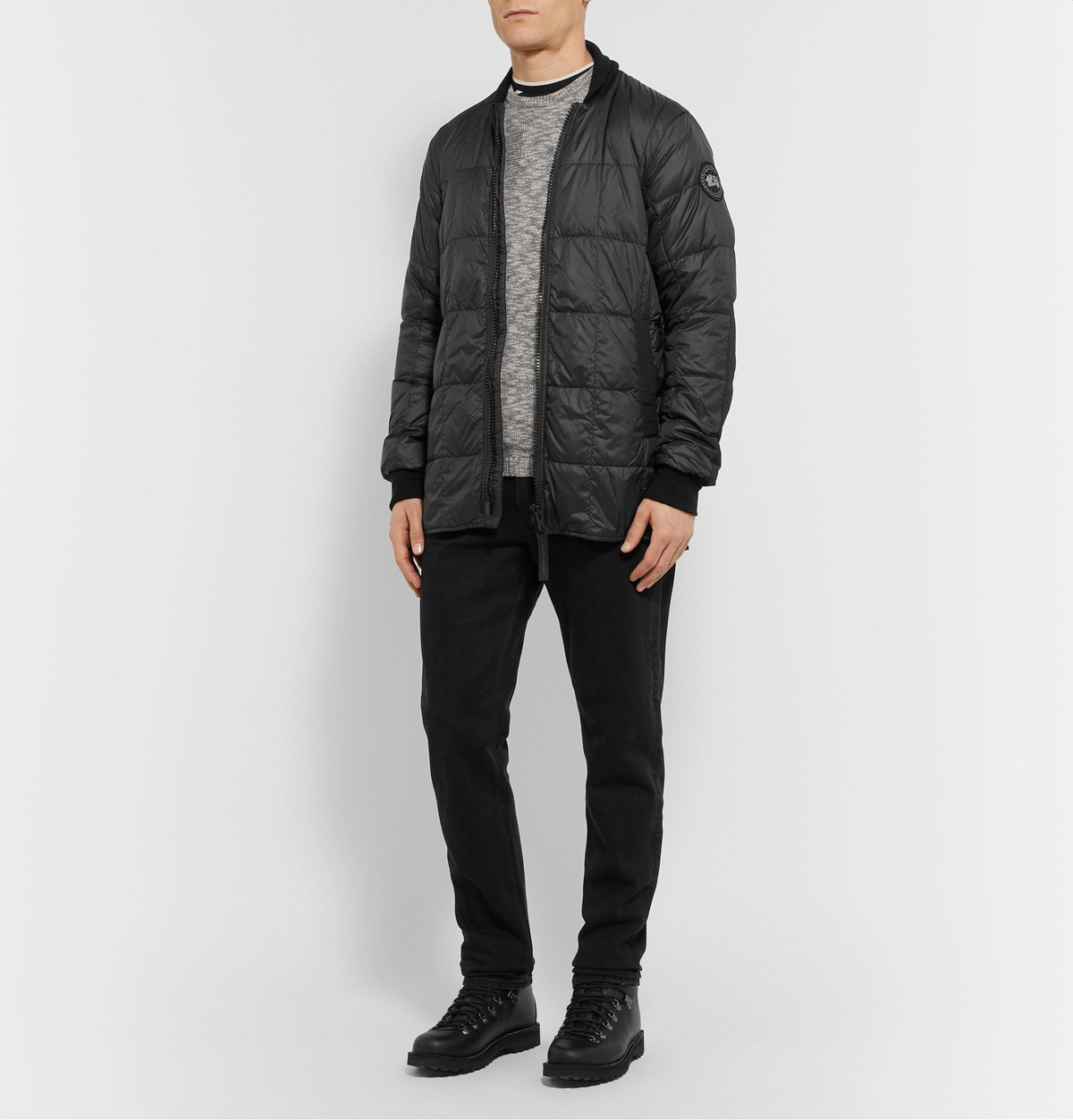 Canada Goose - Harbord Quilted Shell Down Bomber Jacket - Black Canada ...