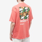 Men's AAPE Aaper Universe Camo T-Shirt in Spiced Coral
