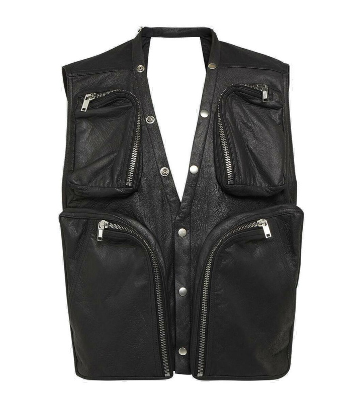 Photo: Rick Owens Deconstructed leather vest