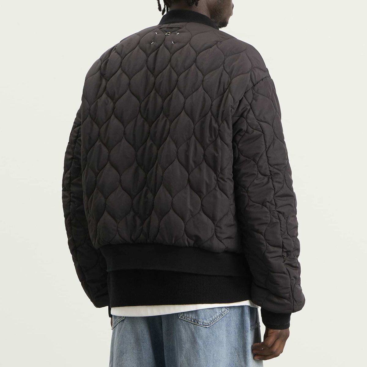 Maison Margiela Men's Reversible Bomber Jacket in Dark Brown