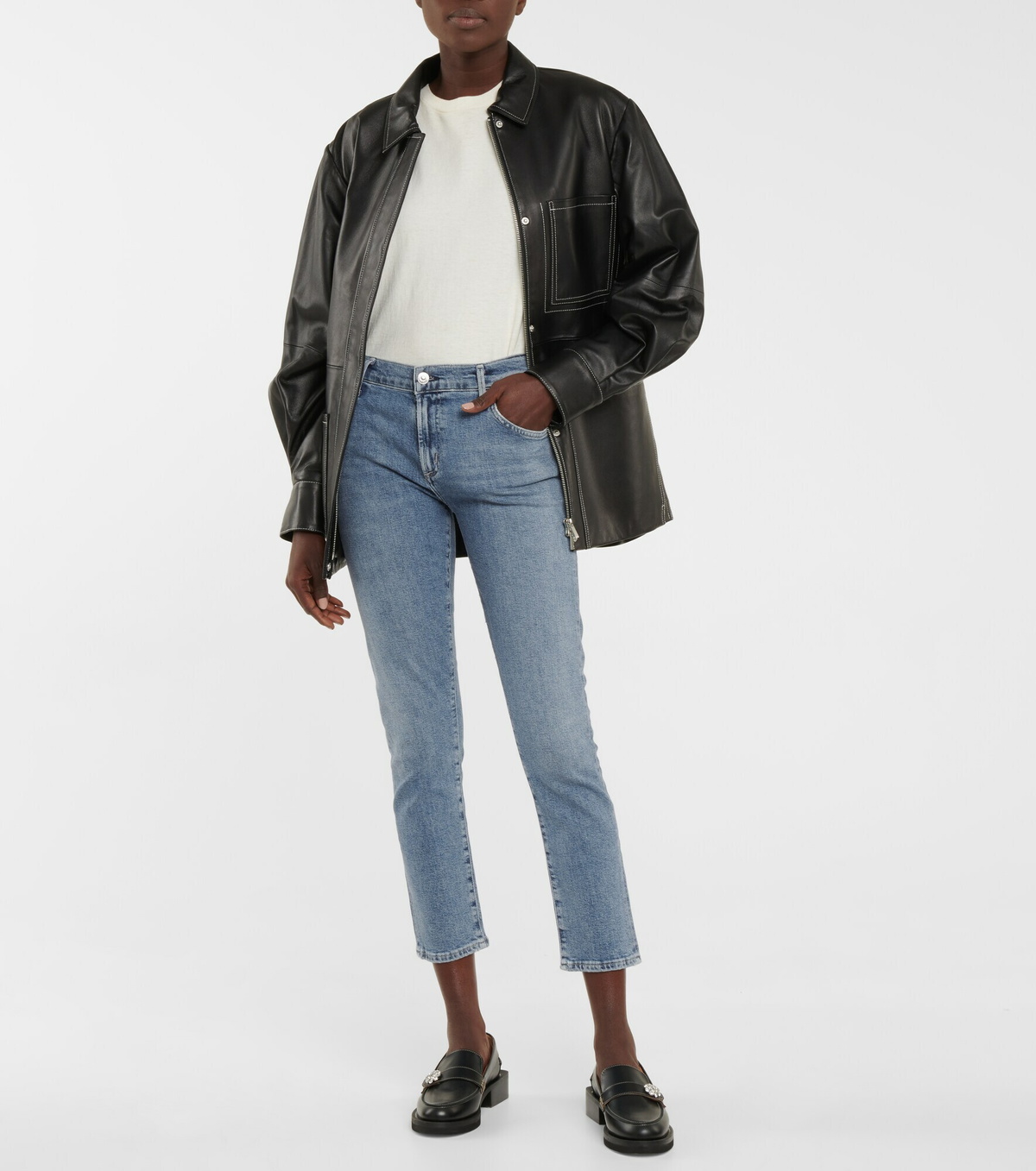 Citizens of Humanity - Elsa mid-rise slim cropped jeans