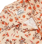 Acne Studios - Simon Camp-Collar Floral-Print Twill Shirt - Orange