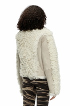 Diesel Shearling jacket - Leather jackets Womens in White