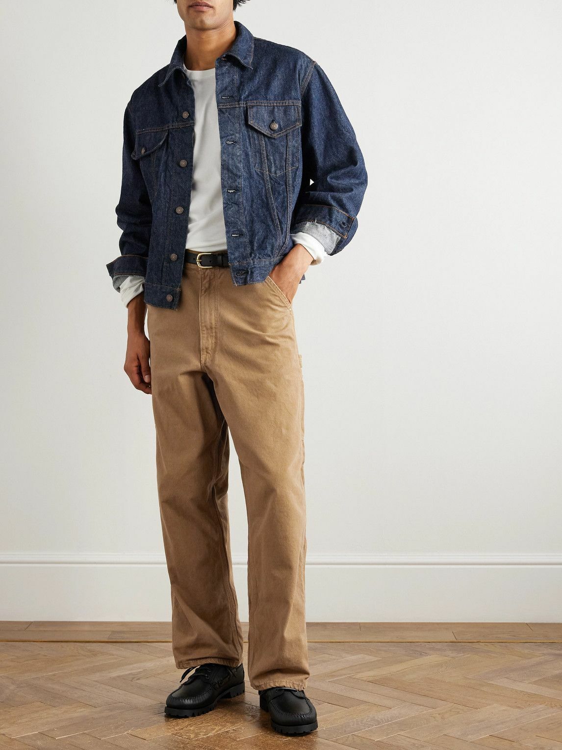 OrSlow - Oxford Painter Straight-Leg Cotton-Twill Trousers - Brown