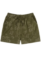 Ymc Shorty Printed Stretch-cotton Shorts Khaki