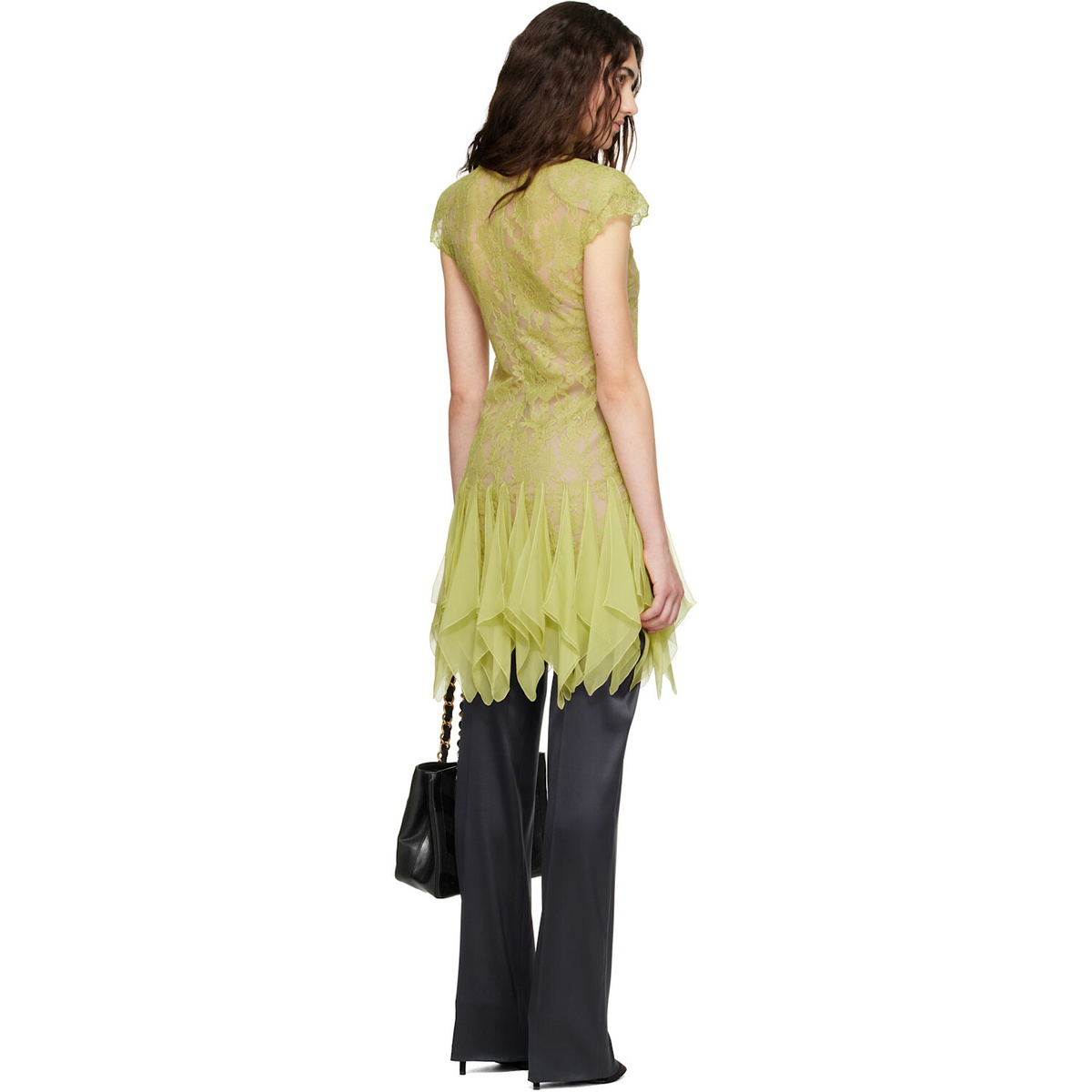 Valentino Green Lace Minidress