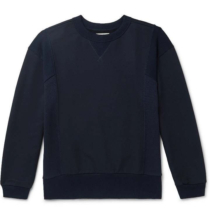 Photo: Nicholas Daley - Panelled Cotton-Jersey Sweatshirt - Blue