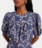 Ulla Johnson Rosalie printed cotton-blend minidress