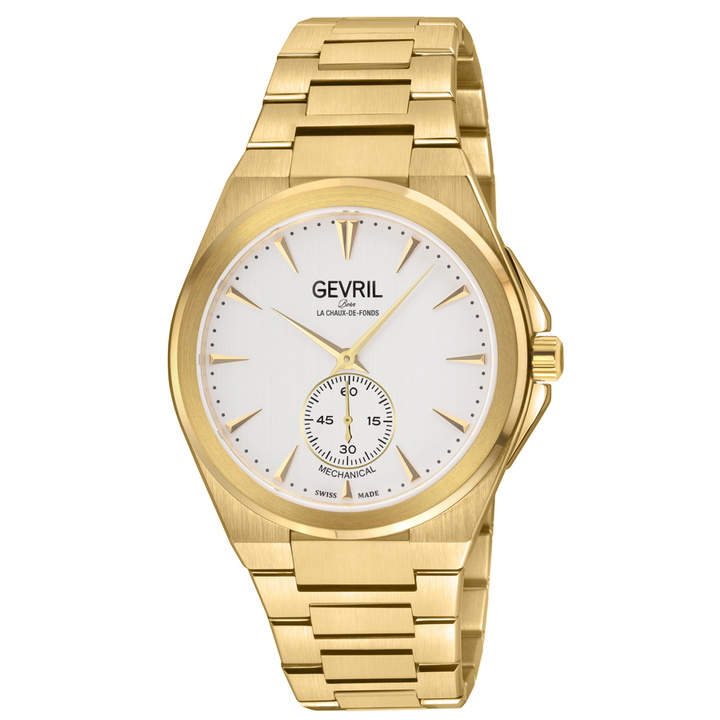 Photo: Gevril Montauk Hand Wind White Dial Mens Watch 49912B