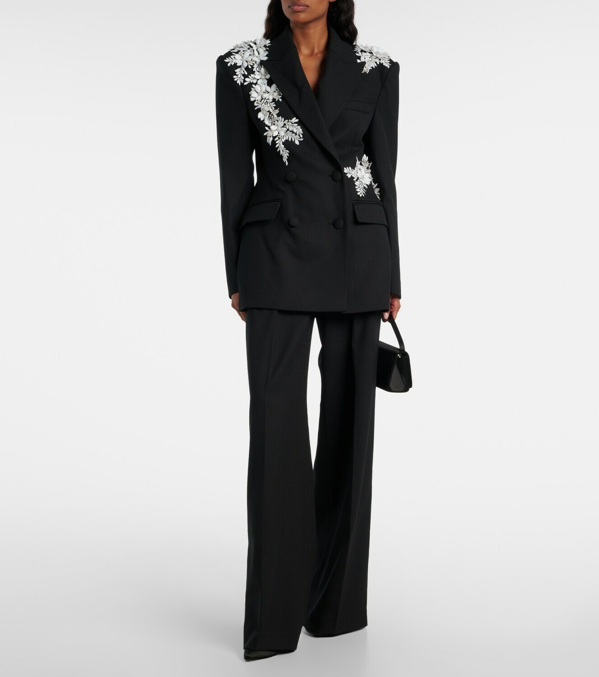 Rebecca Vallance Danna floral-appliqué blazer