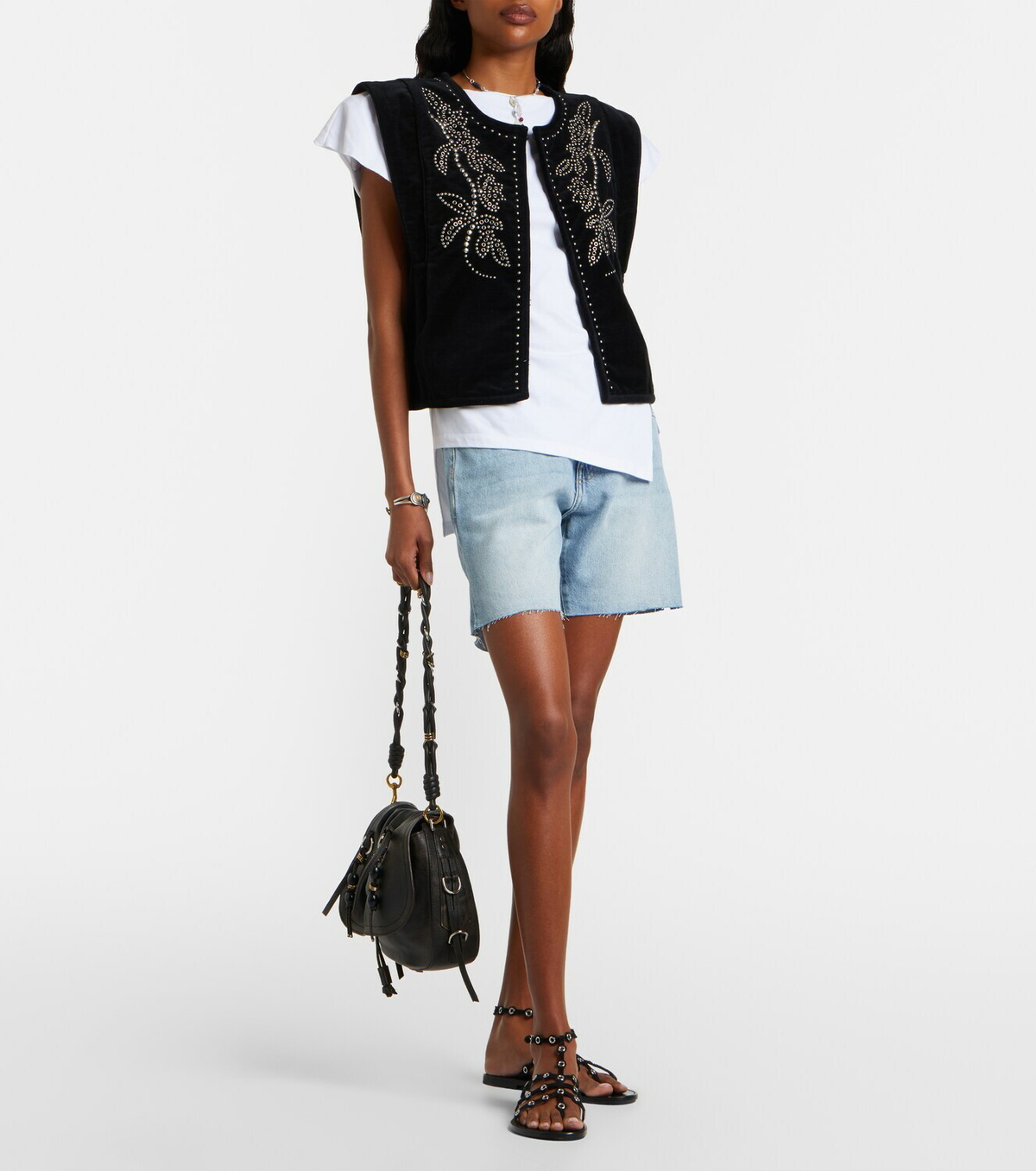 AG Jeans Ex-Boyfriend denim shorts