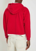 Second Layer Rola Hooded Cotton Sweatshirt Red