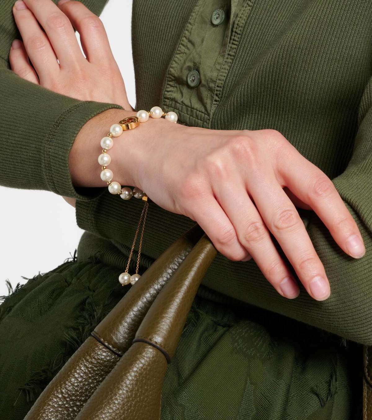 Gucci Interlocking G pearl bracelet