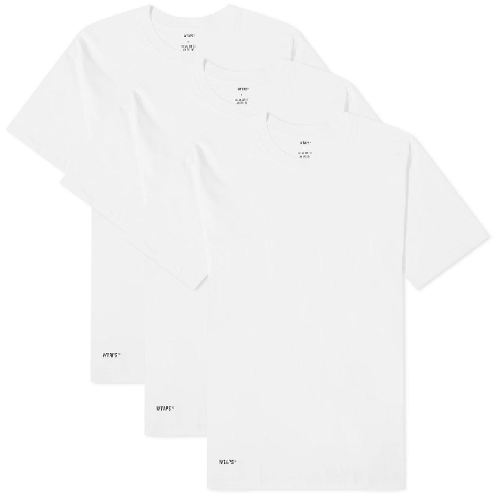 Photo: WTAPS Men's 01 Skivvies 3-Pack T-Shirt in White