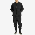 mastermind JAPAN Men's Skull Tape Jersey Zip-Up Jacket in Black