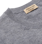 Burberry - Mélange Cashmere Sweater - Men - Gray