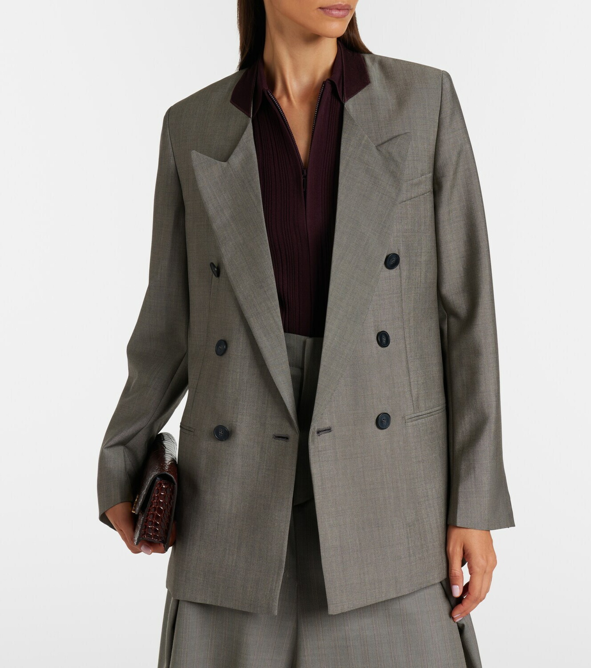 Victoria Beckham Beatrice wool and mohair blazer