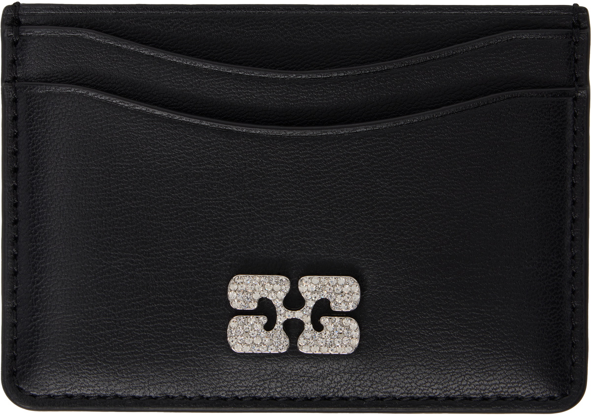 GANNI Black Bou Card Holder