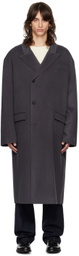 The Frankie Shop Gray Paxton Wool Coat