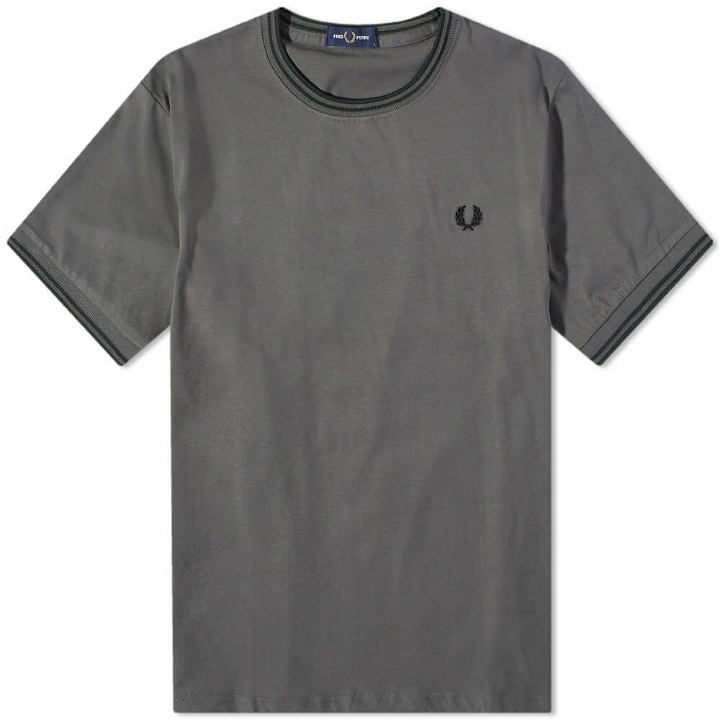 Photo: Fred Perry Authentic Men's Twin Tipped T-Shirt in Gunmetal