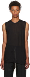 Rick Owens Black Basic Sleeveless T-Shirt