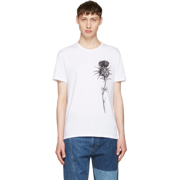 Photo: Alexander McQueen White Thistle T-Shirt