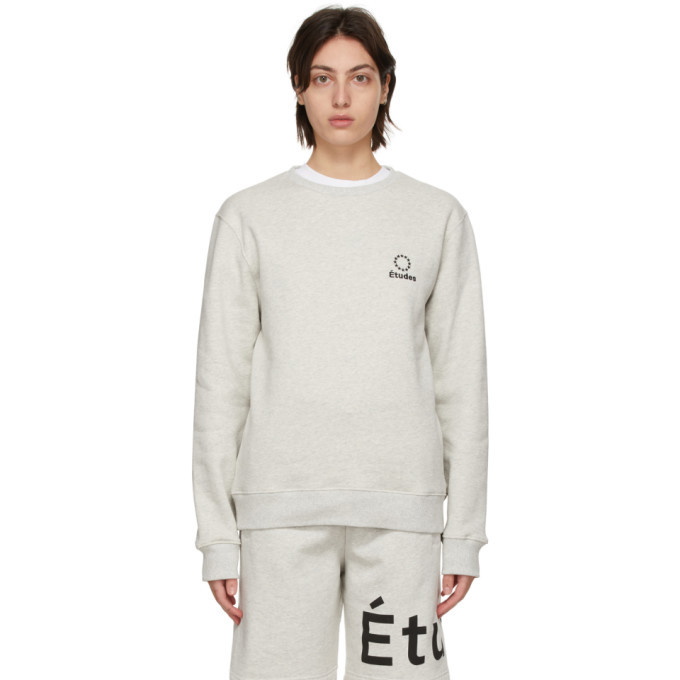 Photo: Etudes Grey Story Logo Sweatshirt