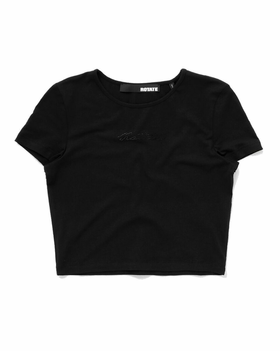 Photo: Rotate Birger Christensen Cropped Tee Black - Womens - Shortsleeves