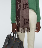 Gucci - GG jacquard cashmere scarf