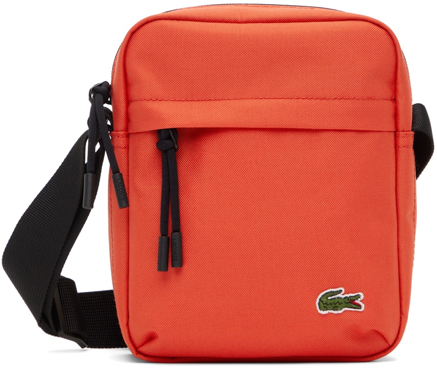Lacoste Orange Zip Crossover Messenger Bag Lacoste