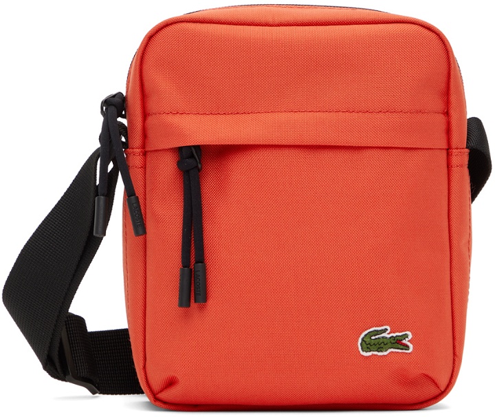 Photo: Lacoste Orange Zip Crossover Messenger Bag