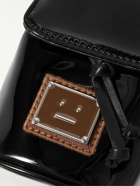 Acne Studios - Asma Logo-Appliquéd Patent-Leather Pouch