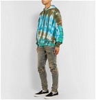 AMIRI - Oversized Tie-Dyed Loopback Cotton-Jersey Hoodie - Blue