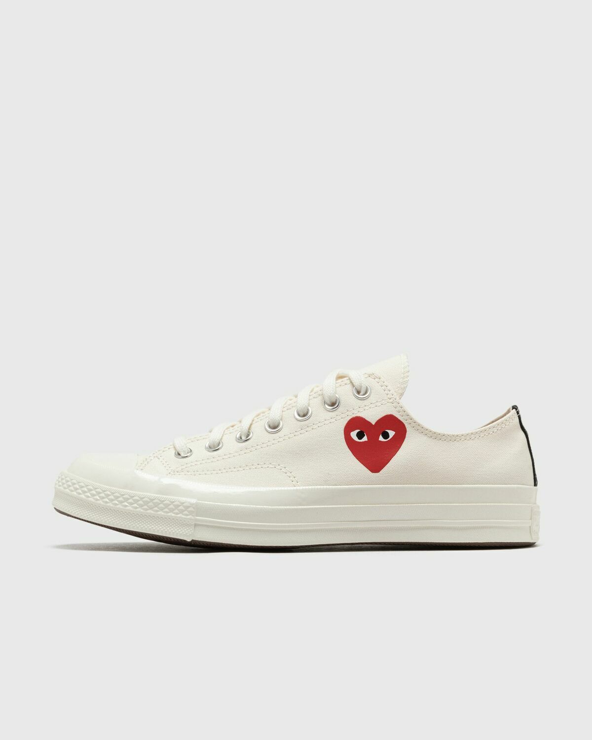 Comme des Garçons Play X CONVERSE Chuck Taylor'70 Small Red Heart Low Top Beige Mens Lowtop