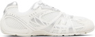 Marc Jacobs White & Silver 'The 72 Spring' Sneakers