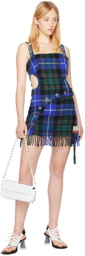 Rave Review Blue Yaam Minidress