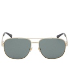 Gucci Men's GG1223S Sunglasses in Gold/Grey