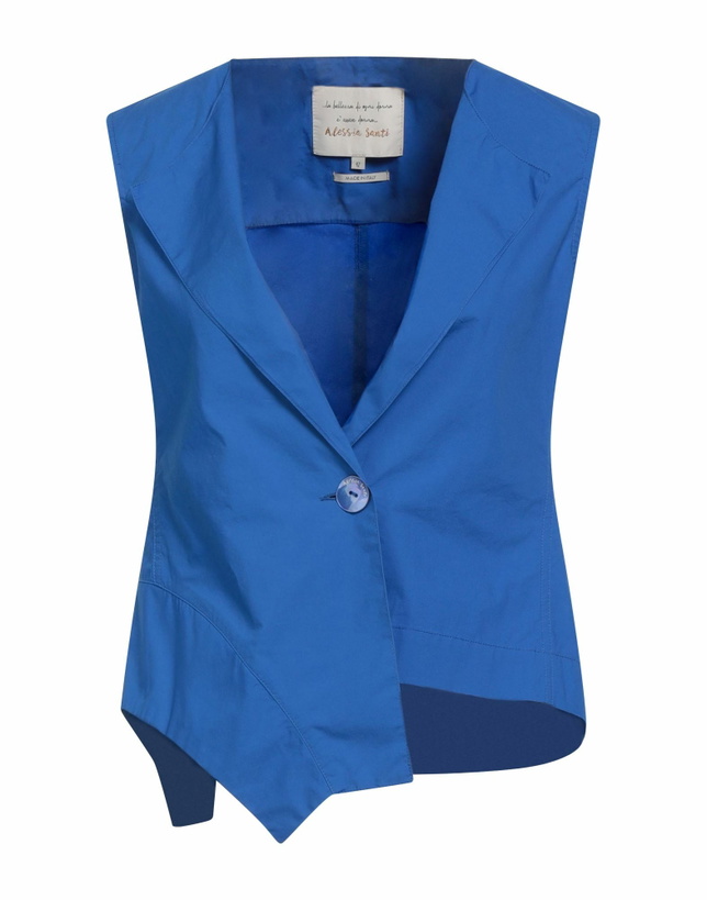 Photo: Alessia Santi Womens Tailored Vest Bright in Blue