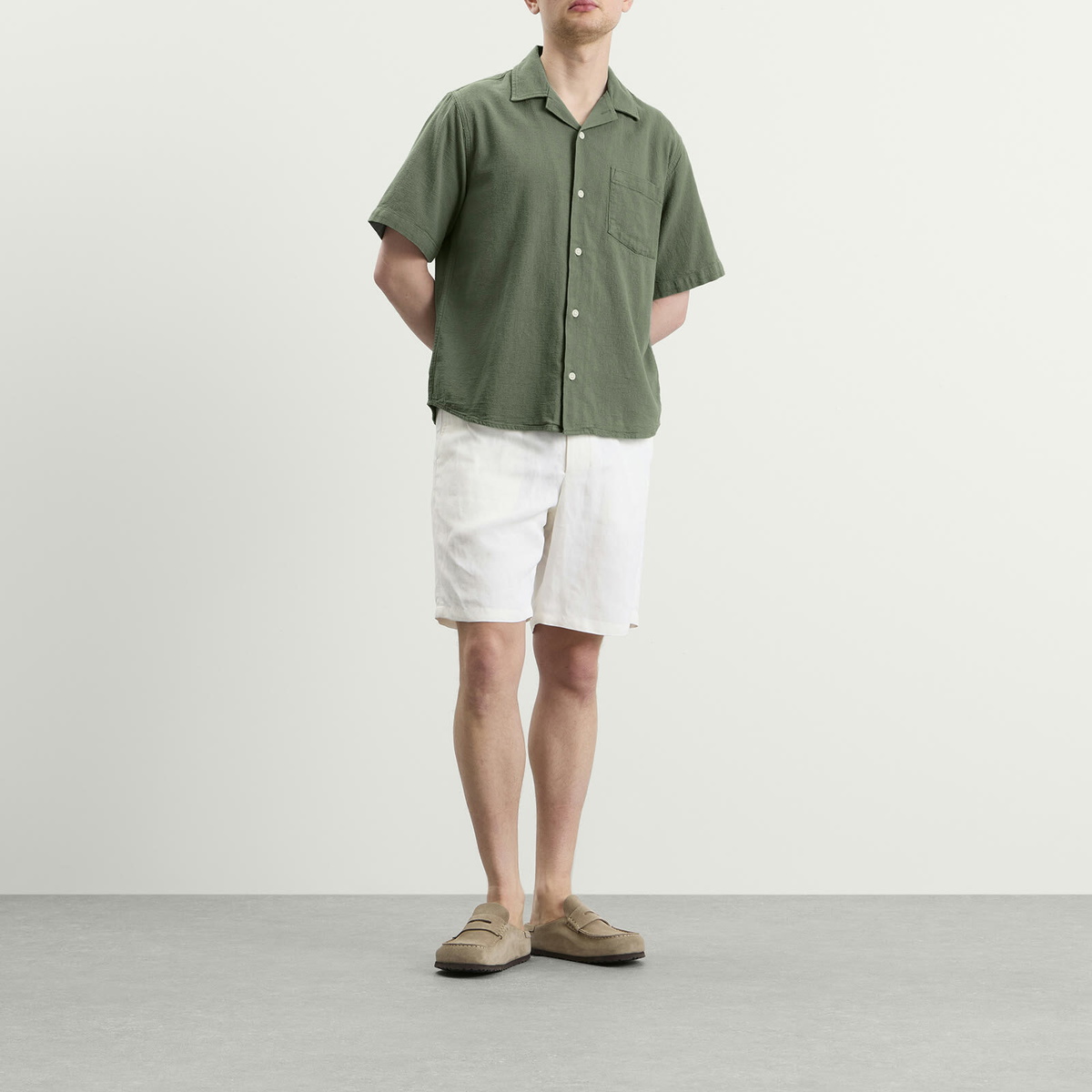 Corridor Men's Hopsack SS in Seafoam