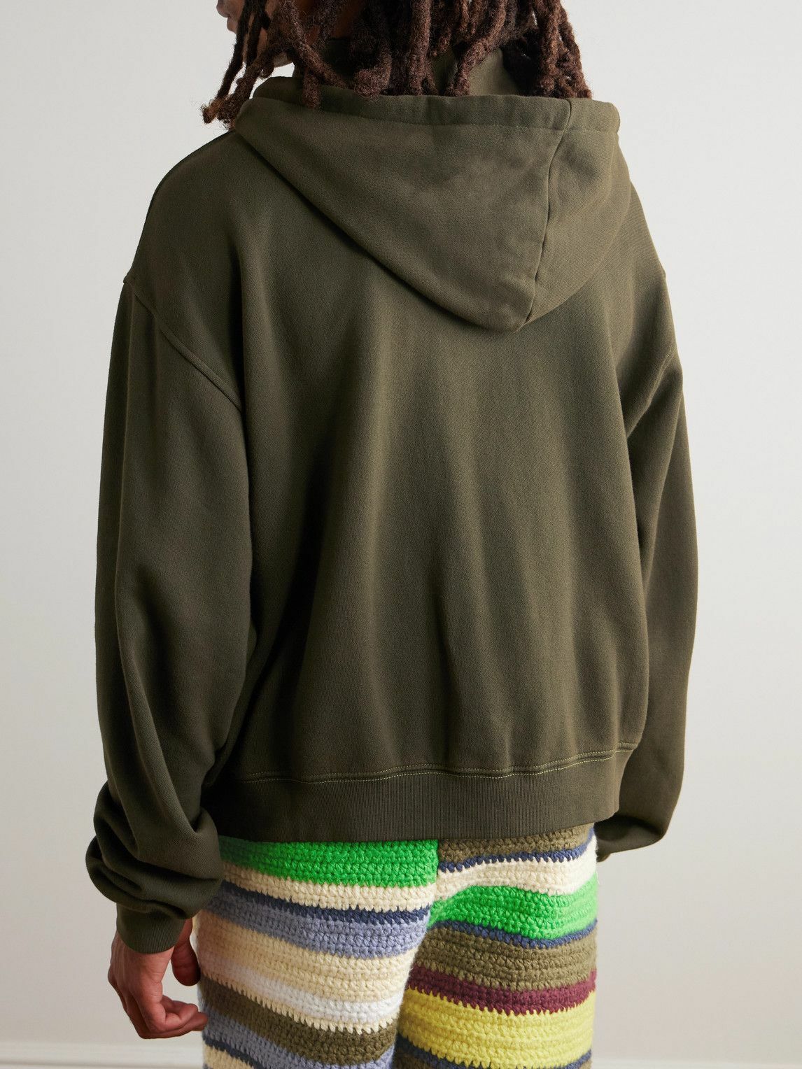 The Elder Statesman - Embroidered Cotton and Cashmere-Blend Jersey