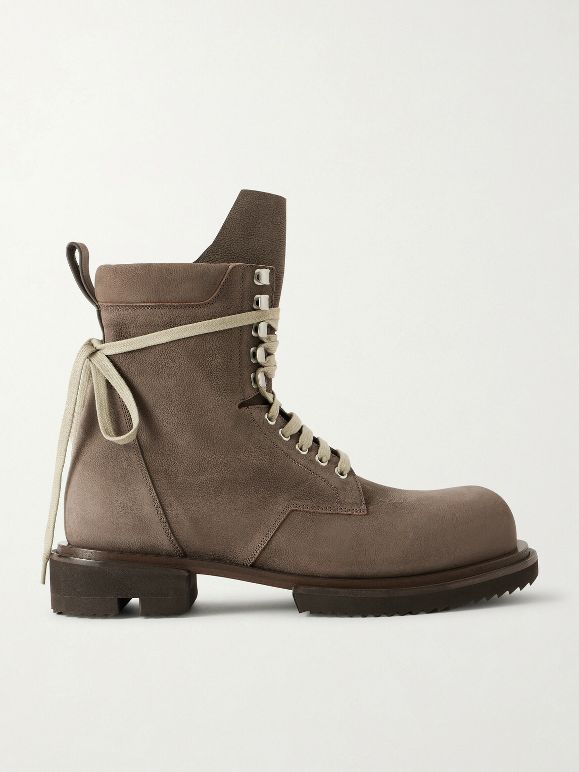 Rick Owens - Army Gabe Full-Grain Nubuck Boots - Brown
