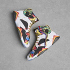 Air Jordan Men's 7 Retro Bb Sneaker in White/Multi Colour