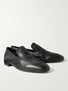 Manolo Blahnik - Truro Full-Grain Leather Loafers - Black