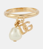 Dolce&Gabbana Capri DG faux pearl-embellished ring