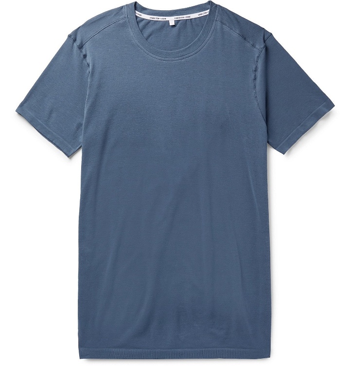 Photo: Hamilton and Hare - Cotton-Jersey T-Shirt - Blue