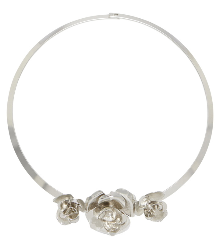 Photo: Jennifer Behr Rosalba floral-appliqué necklace