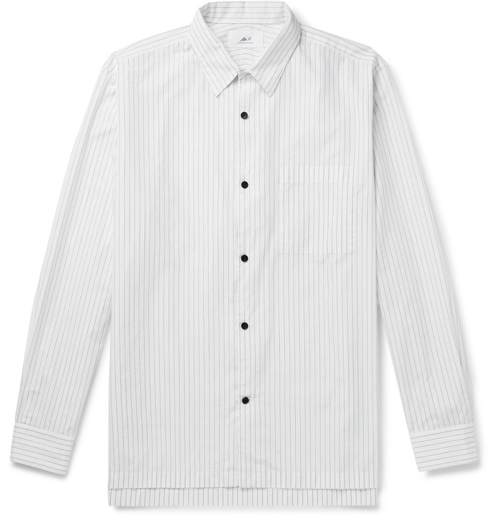 Photo: Mr P. - Striped Swiss Cotton Shirt - White