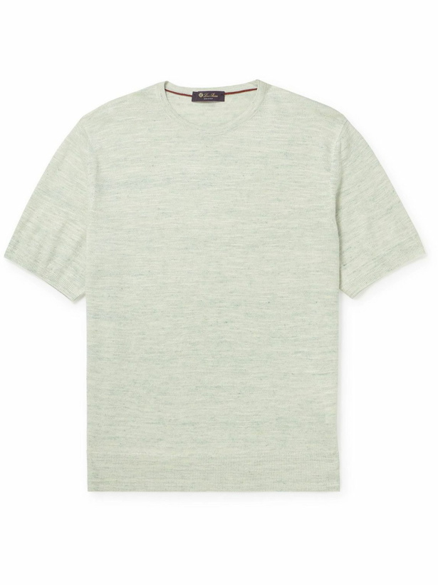 Photo: Loro Piana - Linen and Silk-Blend T-Shirt - Green