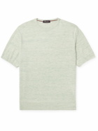 Loro Piana - Linen and Silk-Blend T-Shirt - Green