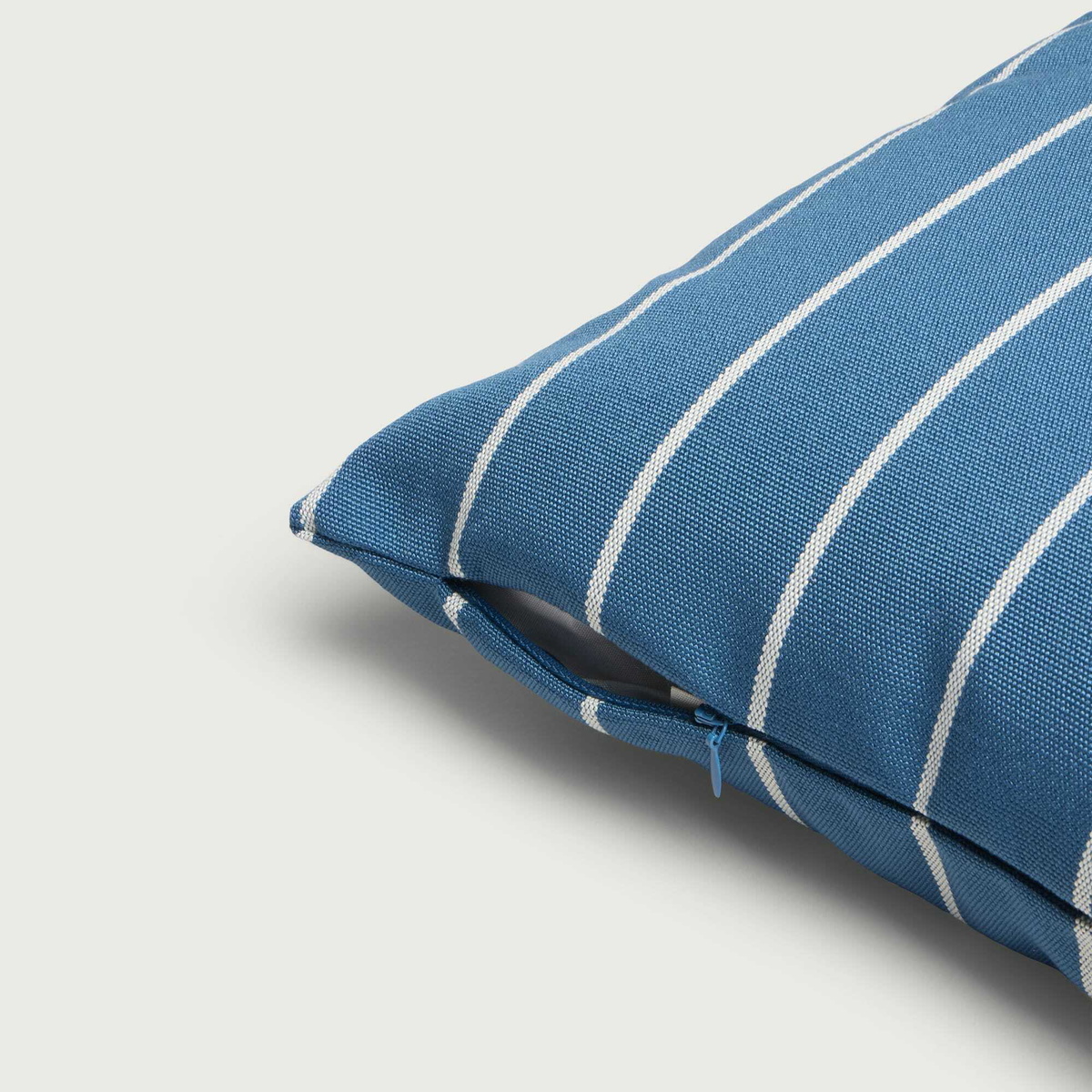 HAY Outdoor Market Cushion in Blue/Beige Stripe